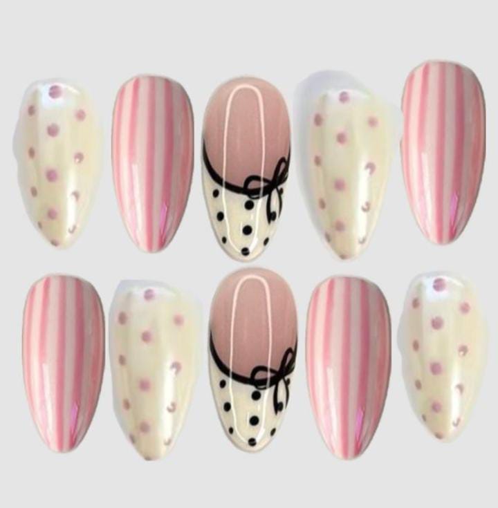 Polka dots Set (Spring Nails Inspo Only ,can be recreate)
