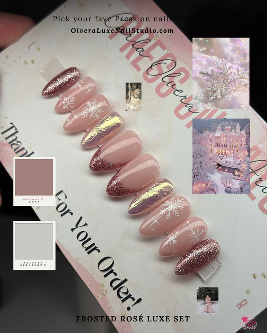 Frosted Rose luxe set