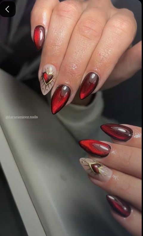 Midnight Ruby Edge (Inspo Only ,can be recreated)