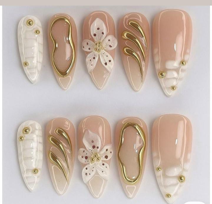 Élite Floral Set (Spring Nails Inspo Only ,can be recreate)