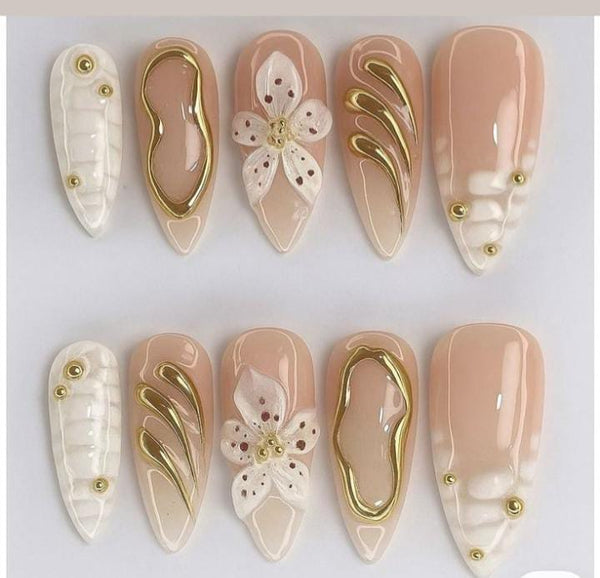 Élite Floral Set (Spring Nails Inspo Only ,can be recreate)