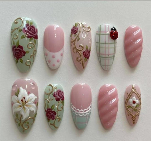 Garden Muse Set (Spring Nails Inspo Only ,can be recreate (Copy)